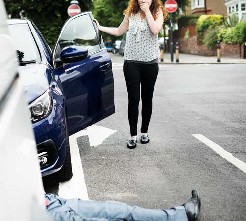 Pedestrian car accident